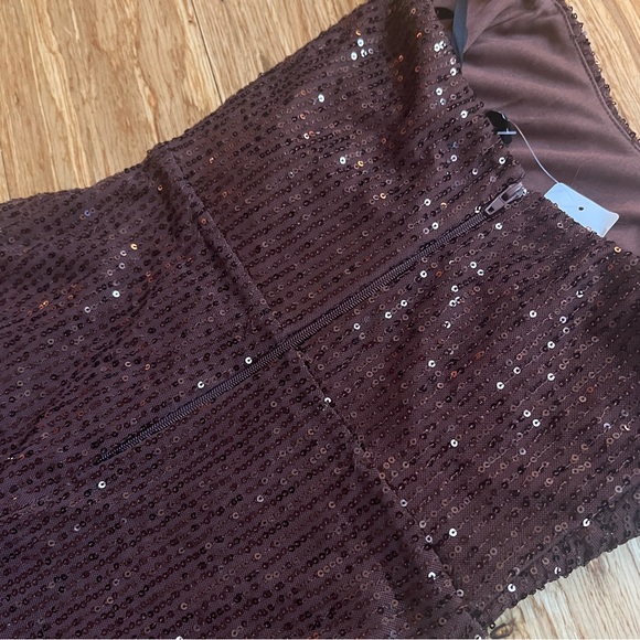 Windsor Brown Sequin Strapless Mini Dress - Picture 6 of 7